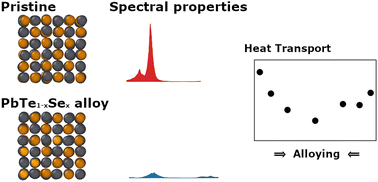 Graphical abstract: Heat transport properties of PbTe1−xSex alloys using equivariant graph neural network interatomic potential