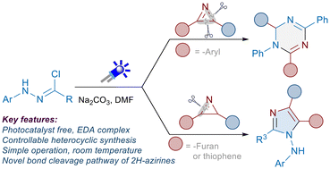 Graphical abstract: Tunable ring-opening of 2H-azirines via visible-light-driven novel selective C–C/C–N or C [[double bond, length as m-dash]] N bond cleavage