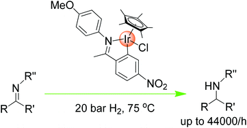 Graphical abstract: A highly active cyclometallated iridium catalyst for the hydrogenation of imines