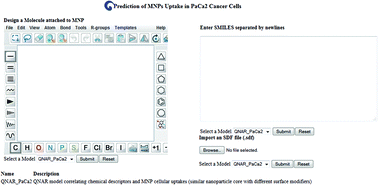 Graphical abstract: Enalos InSilicoNano platform: an online decision support tool for the design and virtual screening of nanoparticles