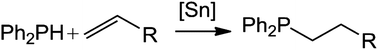 Graphical abstract: Tin-catalyzed hydrophosphination of alkenes