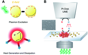 Graphical abstract: Quantifying photothermal heating at plasmonic nanoparticles by scanning electrochemical microscopy