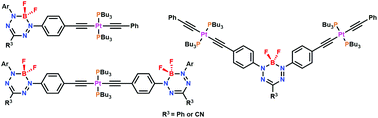 Graphical abstract: Altering the optoelectronic properties of boron difluoride formazanate dyes via conjugation with platinum(ii)-acetylides