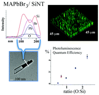 Graphical abstract: Structural and spectroscopic studies of a nanostructured silicon–perovskite interface