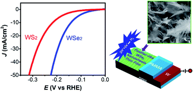 Graphical abstract: Feather-like few-layer WSe2 nanosheets grown on W substrates: an excellent electrocatalyst for the hydrogen evolution reaction