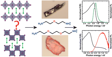 Graphical abstract: Impact of two diammonium cations on the structure and photophysics of layered Sn-based perovskites