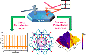 Graphical abstract: Visualization of domain structure and piezoelectric energy harvesting in a ferroelectric metal–ligand cage