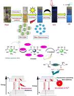 Graphical abstract: Facile synthesis of surface-functionalized fluorescent carbon quantum dots for the selective detection of ferric ions