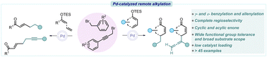 Graphical abstract: Palladium-catalyzed distal γ- and ε-benzylation, allylation and allenylation of enones