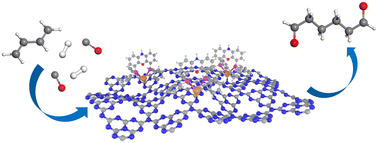 Graphical abstract: Investigation on heterogeneous Rh catalysts for the hydroformylation of 1,3-butadiene to adipic aldehyde