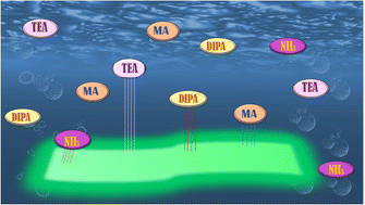 Graphical abstract: Ultrathin MOF nanosheets and their mixed-matrix membranes for ammonia and aliphatic amine sensing in water