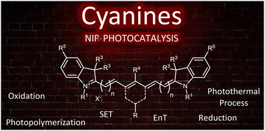 Graphical abstract: Near-infrared photocatalysis with cyanines: synthesis, applications and perspectives