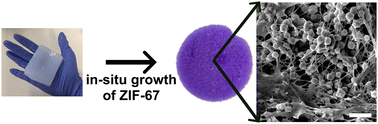Graphical abstract: Zeolitic imidazolate framework decorated bacterial cellulose coating for enhancing particulate filtration and adsorption from liquid and vapour phases of woven fabric