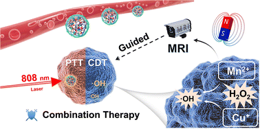Graphical abstract: Copper–manganese hybrid nanogel for MRI-guided combined photothermal and chemodynamic tumor theranostics