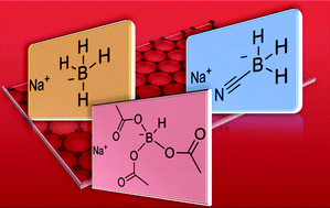 Graphical abstract: Reduction of graphene oxide with substituted borohydrides