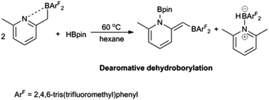 Graphical abstract: Synthesis of 2-(lutidinyl)organoboranes and their reactivities against dihydrogen and pinacol borane