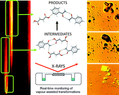 Graphical abstract: In situ monitoring of vapour-induced assembly of pharmaceutical cocrystals using a benchtop powder X-ray diffractometer