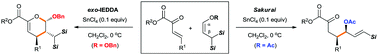 Graphical abstract: Tunable reactivity of geminal bis(silyl) enol derivatives leading to selective exo-IEDDA or Sakurai allylation with a β,γ-unsaturated ketoester
