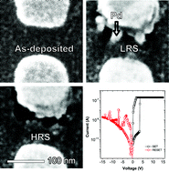 Graphical abstract: Electrochemical metallization switching with a platinum group metal in different oxides