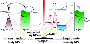 Graphical abstract: Supports matter: unraveling the role of charge transfer in the plasmonic catalytic activity of silver nanoparticles