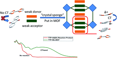 Graphical abstract: Nanopore-induced host–guest charge transfer phenomena in a metal–organic framework