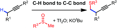 Graphical abstract: Sulfur mediated propargylic C–H alkylation of alkynes