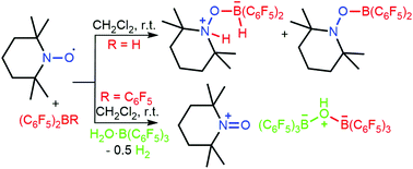 Graphical abstract: B–H and O–H bonds activation via a single electron transfer of frustrated radical pairs