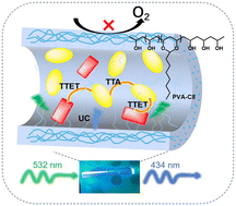 Graphical abstract: Highly stable and air-resistant photonic upconversion organogels with self-healing and temperature responsiveness