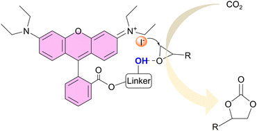 Graphical abstract: Bifunctional dye-based organocatalysts with enhanced activity in the conversion of CO2 into cyclic carbonates