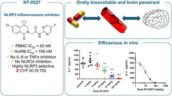 Graphical abstract: Profile of NT-0527, a brain penetrant NLRP3 Inflammasome inhibitor suitable as an in vivo tool compound for neuroinflammatory disorders