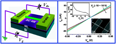 Graphical abstract: P-type 3C-SiC nanowires and their optical and electrical transport properties