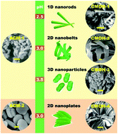 Graphical abstract: Construction of Cu3Mo2O9 nanoplates with excellent lithium storage properties based on a pH-dependent dimensional change