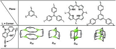 Graphical abstract: Dynamic covalent synthesis of aryleneethynylene cages through alkyne metathesis: dimer, tetramer, or interlocked complex?