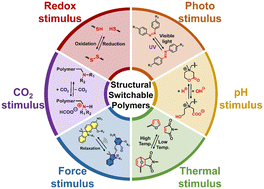 Graphical abstract: Stimuli-responsive structure–property switchable polymer materials