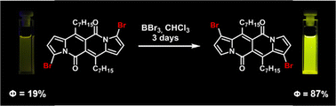 Graphical abstract: Polysubstitution of dipyrrolonaphthyridinediones as a potent strategy towards strongly emitting fluorophores