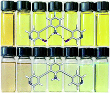 Graphical abstract: Solvatochromism and fluorescence response of a halogen bonding anion receptor