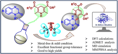 Graphical abstract: C(3)–H alkenylation of quinoxalin-2(1H)-ones with Hantzsch esters and in silico studies