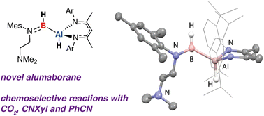 Graphical abstract: Synthesis, properties, and chemoselective reactions of an AlH–BH functional group