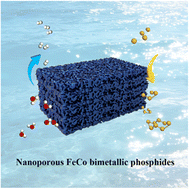 Graphical abstract: FeCo bimetallic phosphide heterostructure for hydrogen production via sulfion oxidation assisted alkaline seawater splitting