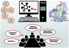 Graphical abstract: Consensus virtual screening of dark chemical matter and food chemicals uncover potential inhibitors of SARS-CoV-2 main protease