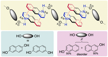 Graphical abstract: Supramolecular dual-synthon in cocrystals of 1-azaanthracene and naphthols: cooperation between hydrogen bonds and cation–π interactions
