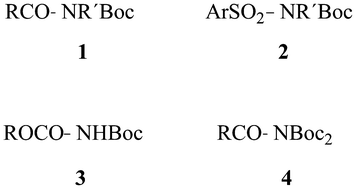 Graphical abstract: Dual protection of amino functions involving Boc