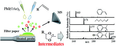 Graphical abstract: Reactive intermediate detection in real time via paper assisted thermal ionization mass spectrometry