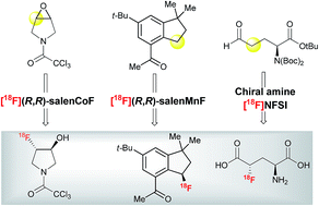 Graphical abstract: Asymmetric 18F-fluorination for applications in positron emission tomography