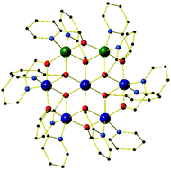 Graphical abstract: Order in disorder: solution and solid-state studies of [MIII2MII5] wheels (MIII = Cr, Al; MII = Ni, Zn)