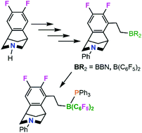 Graphical abstract: Design considerations for chiral frustrated Lewis pairs: B/N FLPs derived from 3,5-bicyclic aryl piperidines