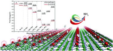 Graphical abstract: Theoretical screening of efficient single-atom catalysts for nitrogen fixation based on a defective BN monolayer