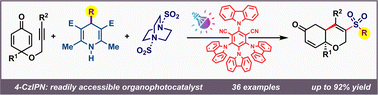 Graphical abstract: A visible light mediated alkyl sulfonylative cascade using Hantzsch esters via SO2 insertion
