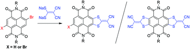 Graphical abstract: Synthesis of monolateral and bilateral sulfur-heterocycle fused naphthalene diimides (NDIs) from monobromo and dibromo NDIs