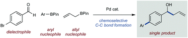 Graphical abstract: A one-pot tandem chemoselective allylation/cross-coupling via temperature control of a multi-nucleophile/electrophile system